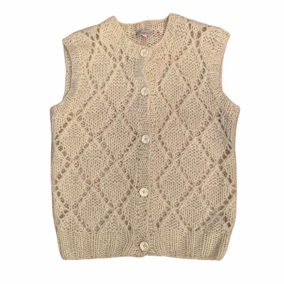 Oxygene Sweaters - 3 for $20 - Vntg Wool Blend Sleeveless Vest  Large